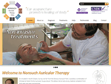 Tablet Screenshot of nonsuchtherapy.co.uk